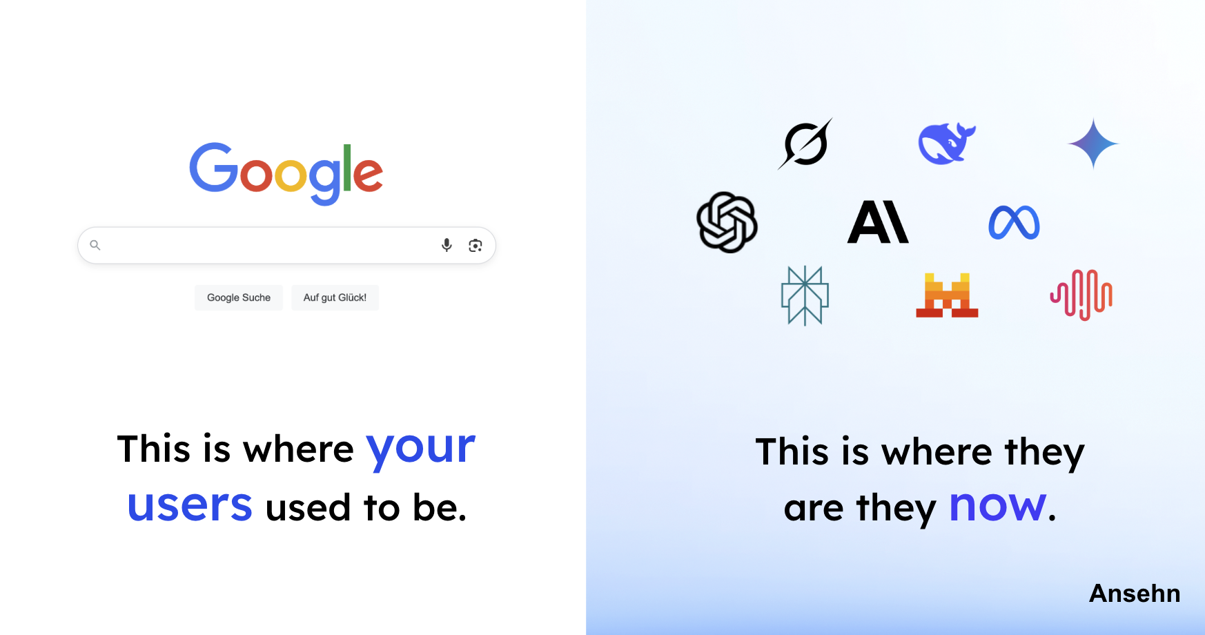 Ansehn - Your users are now on AI Search